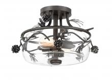 Minka-Lavery 2753-694 - Ponderosa Ridge - 3 Light Semi Flush