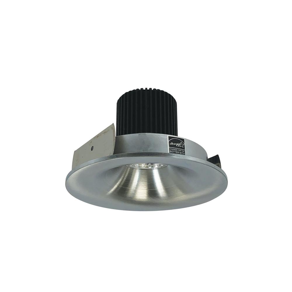 4" Iolite LED Round Bullnose, 1000lm / 14W, 3500K, Natural Metal Finish