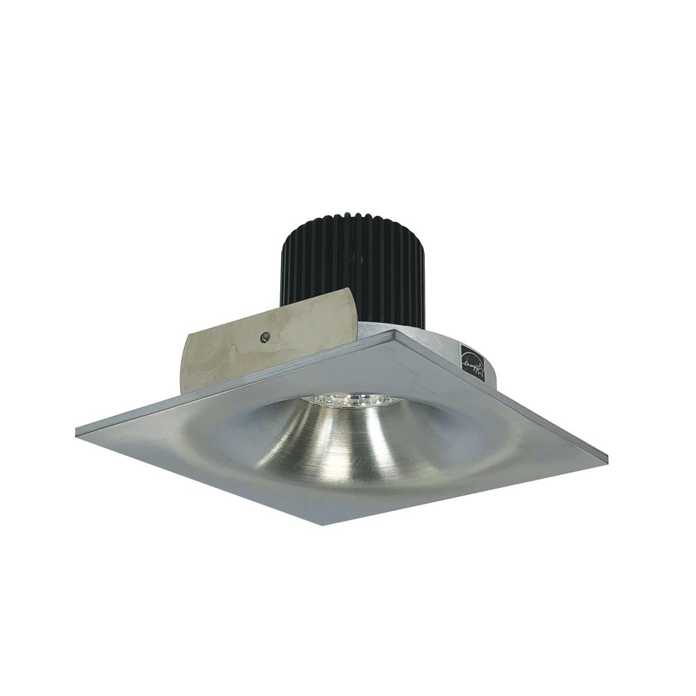 4" Iolite LED Square Bullnose, 800lm / 14W, 5000K, Natural Metal Finish