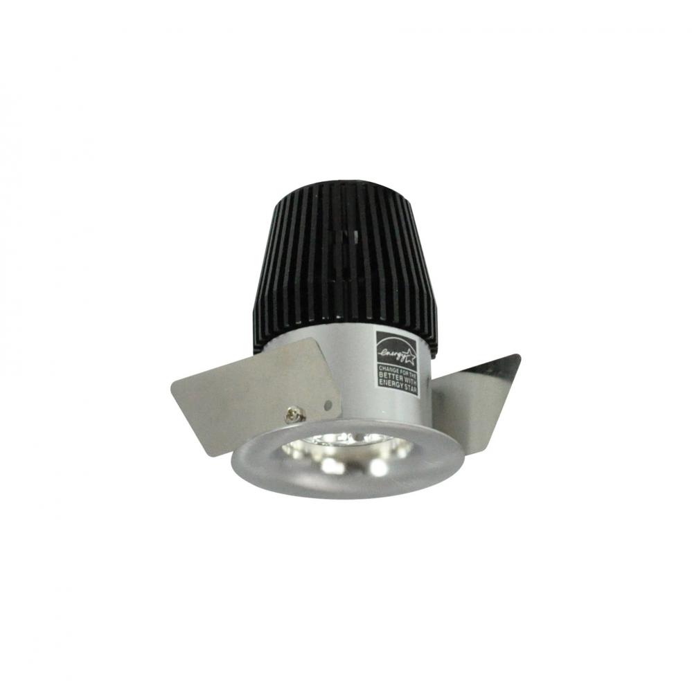 1" Iolite LED BWF Round Bullnose, 600lm, 3000K, Natural Metal Reflector / Natural Metal Flange