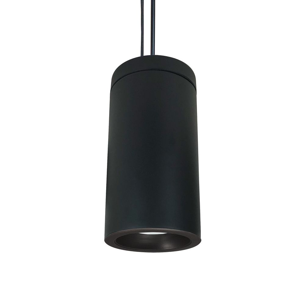 6" Cobalt Pendant Mount Cylinder, Black, 750L, 3500K, Bronze Reflector, 120V Triac/ELV/0-10V &