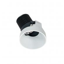 Nora NIO-4RTSLA35QMPW - 4" Iolite LED Round Trimless Adjustable Slot, 10-Degree Optic, 800lm / 12W, 3500K, Matte Powder