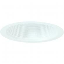 Nora NTM-713WAL - 6" Air-Tight Aluminum Baffle Cone w/ Flange, White