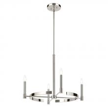 Kichler 52426PN - Tolani 20.25" 4-Light Chandelier in Polished Nickel