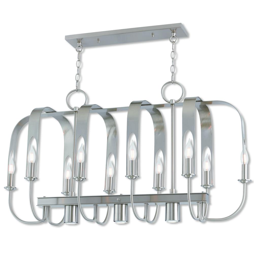 13 Lt BN Linear Chandelier