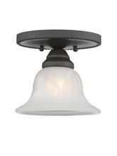 Livex Lighting 1530-07 - 1 Light Bronze Ceiling Mount