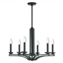  40056-07 - 6 Lt BZ Chandelier