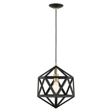 Livex Lighting 41328-14 - 1 Lt Textured Black Pendant