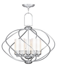 Livex Lighting 4725-91 - 5 Light Brushed Nickel Chandelier