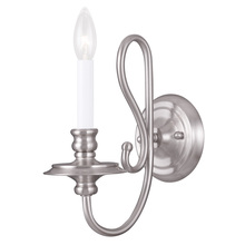 Livex Lighting 5161-91 - 1 Light Brushed Nickel Wall Sconce