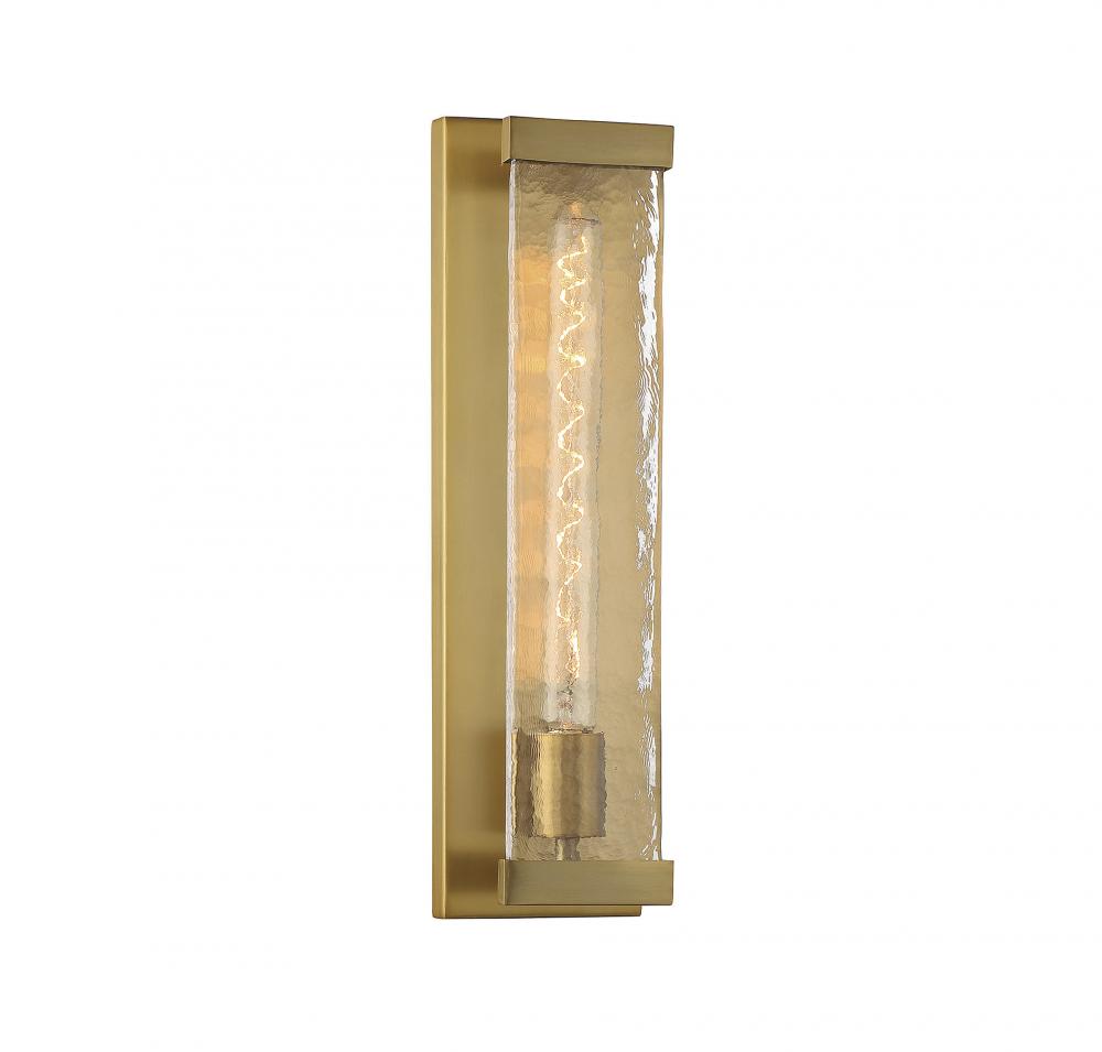 Alberta 1-Light Wall Sconce in Warm Brass