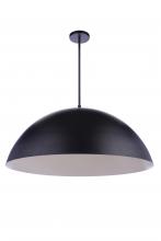 Craftmade P1001FB-LED - 34.75” Diameter Sculptural Statement Dome Pendant in Flat Black