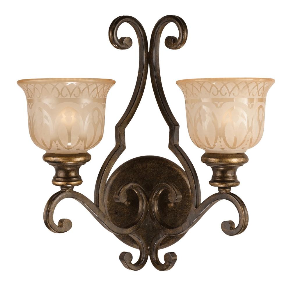 Norwalk 2 Light Bronze Umber Sconce