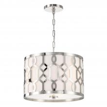 Crystorama 2265-PN - Libby Langdon Jennings 3 Light Polished Nickel Chandelier