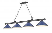  2306-4BP-MNB - 4 Light Billiard