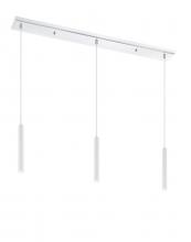 Z-Lite 917MP12-WH-LED-3LCH - 3 Light Linear Chandelier