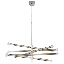 Visual Comfort & Co. Signature Collection KW 5587PN-CG - Rousseau Grande Ten Light Articulating Chandelier