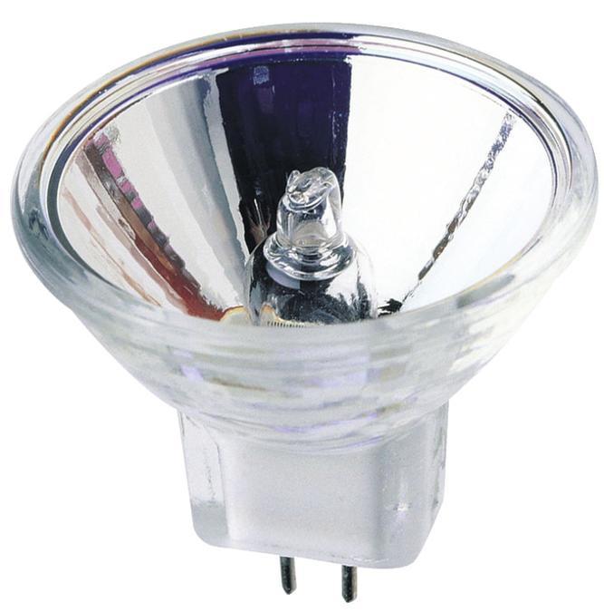 5W MR11 Halogen Low Voltage Narrow Flood Clear Lens GU4 Base, 6 Volt, Card