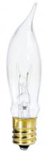 Westinghouse 324100 - 7.5W CA5 Incandescent Clear E12 (Candelabra) Base, 120 Volt, Box