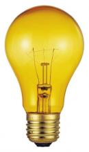 Westinghouse 0344700 - 25 Watt A19 Incandescent Transparent Yellow E26 (Medium) Base, 120 Volt, Box