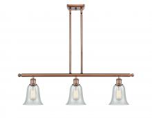  516-3I-AC-G2812 - Hanover - 3 Light - 36 inch - Antique Copper - Cord hung - Island Light