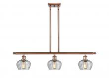  516-3I-AC-G92 - Fenton - 3 Light - 36 inch - Antique Copper - Cord hung - Island Light