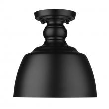 Golden 0316-FM BLK - Holmes BLK Flush Mount in Matte Black