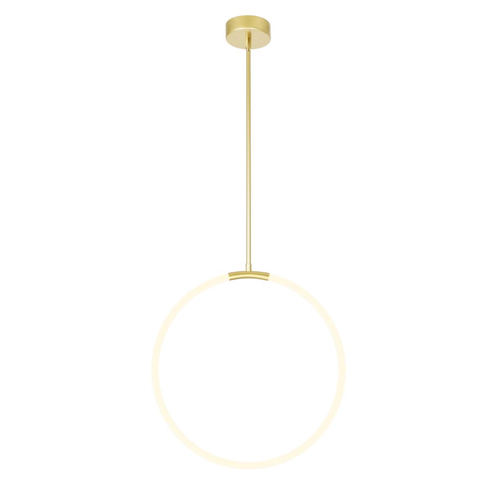 Hoops 1 Light LED Chandelier With Satin Gold Finish