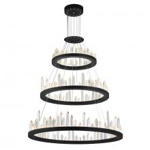 CWI Lighting 1043P42-3-101 - Juliette LED Chandelier With Black Finish