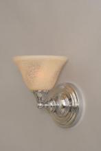 Toltec Company 40-CH-508 - One Light Chrome Italian Marble Glass Wall Light