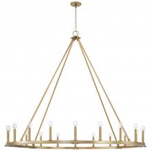 Capital 4913AD - 20-Light Wagon Wheel Chandelier in Aged Brass