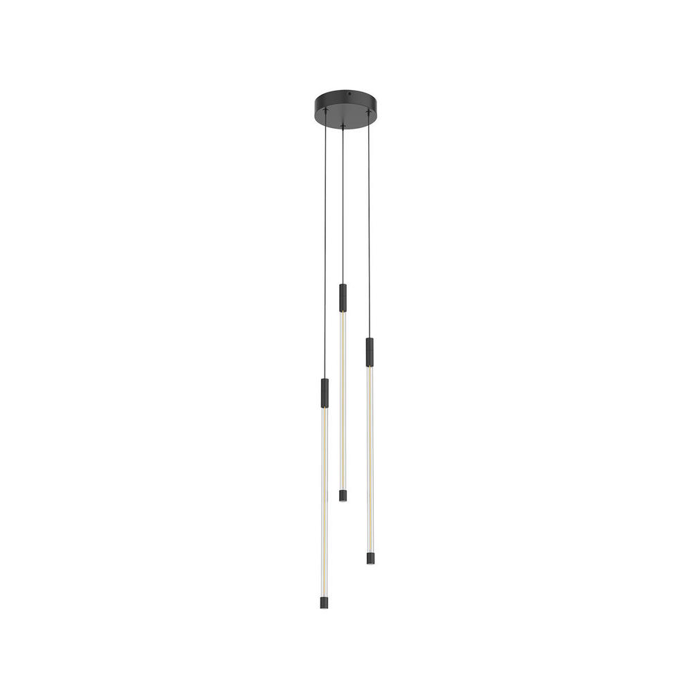 Motif 21-in Black LED Multi Pendant