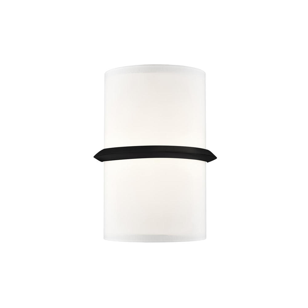 Pondi 9-in Black LED Wall Sconce