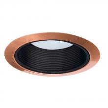 Elco Lighting ELM530KBCP - 5`` BLK MRL BFFL TRIM  COPPER RING