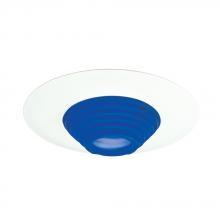 Elco Lighting EL5553BL - 5" Frosted Stepped Glass with Oversized Trim Ring