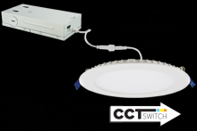 Elco Lighting ERT81DXCT5W - 8`` SLM LGT 20W 1200LMN DIM 120/277 5CCT