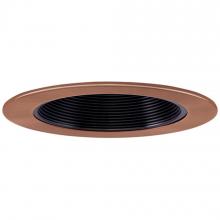 Elco Lighting EL1493BCP - 4`` BLK BFFL W/COPPER RING