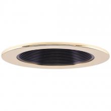 Elco Lighting EL1493BG - 4`` LV BLK BAFL W/GLD RING