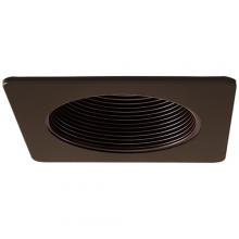 Elco Lighting EL2424BZ - 4" SQR BAFFLE 45DEG WALL WASH