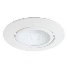 Elco Lighting EL523W - 5`` ADJSTBL WHT BFFL W/LMPHLDR  PAR20