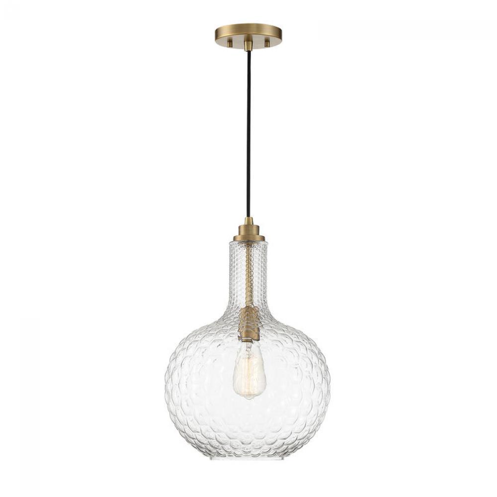 Kantor 1-Light Pendant in Polished Nickel