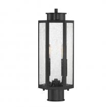 Lighting One US L5-5104-BK - Hawthorne 2-Light Outdoor Post Lantern in Black