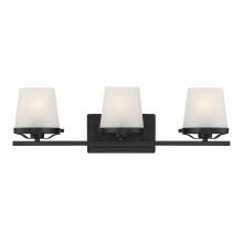 Lighting One US L8-5250-3-BK - Klein 3-Light Bathroom Vanity Light in Matte Black