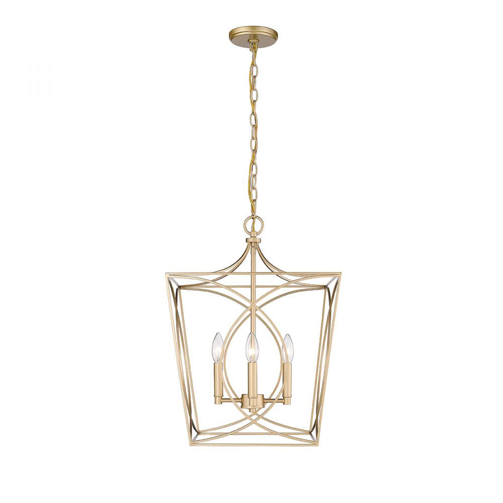 Tracy 4-Light Pendant light Painted Modern Gold