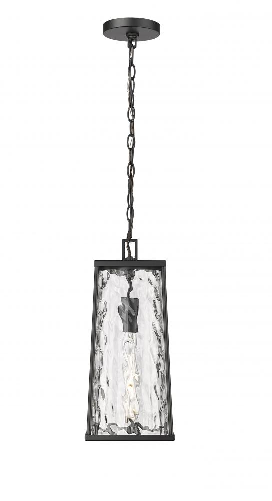 Dutton 1-Light Outdoor Hanging Lantern Powder Coated Black