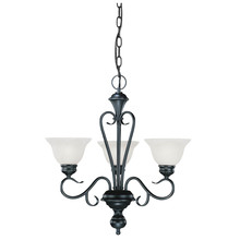 Millennium 673-BK - Devonshire 3-Light Chandelier Ceiling Light Black