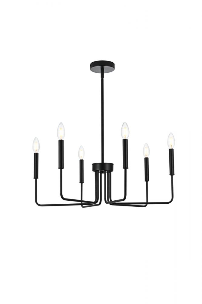 Willa 26 Inch Pendant Light in Black