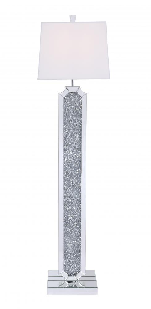 silver sparkle floor lamp