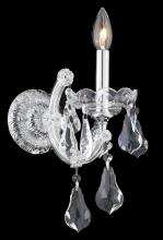 Elegant 2801W1C/RC - Maria Theresa 1 Light Chrome Wall Sconce Clear Royal Cut Crystal