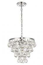 Elegant LD5016D13C - Kora Collection Pendant D13 H10.9 Lt:3 Chrome Finish